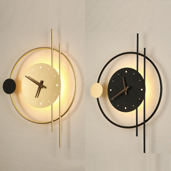 LED Wall Clock Modern Decorative Lighted Wall Clock