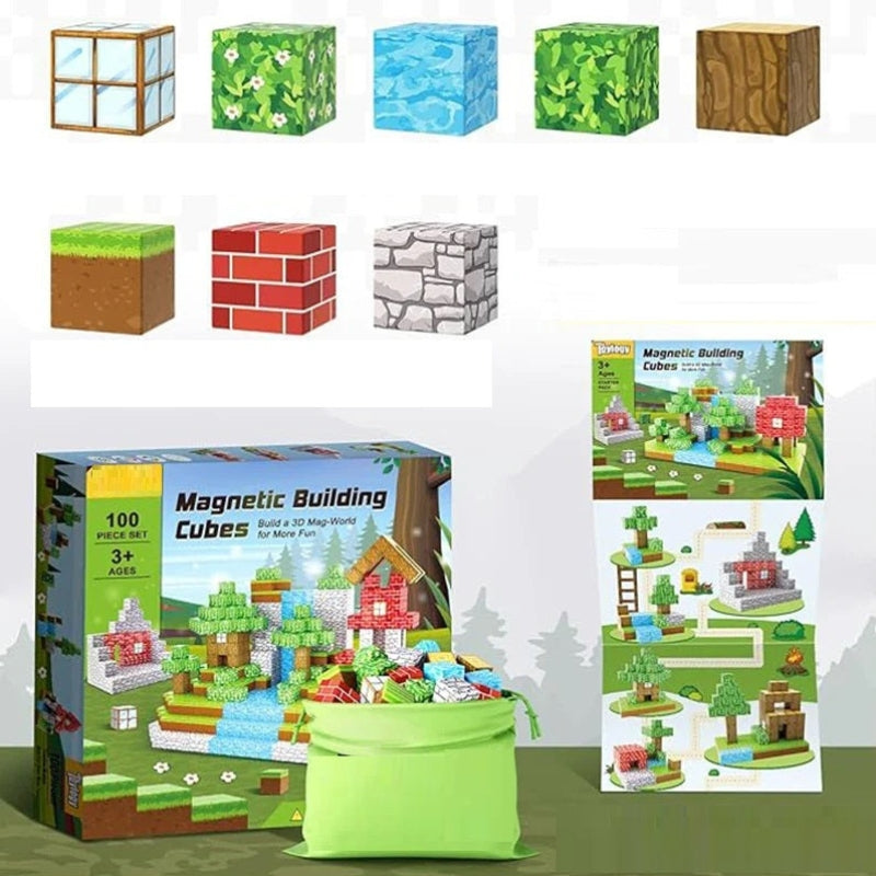 Colorful Magnetic Building Blocks Set for Kids