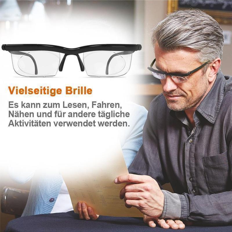 Verstellbare Lesebrille mit Einstellbaren Gläsern