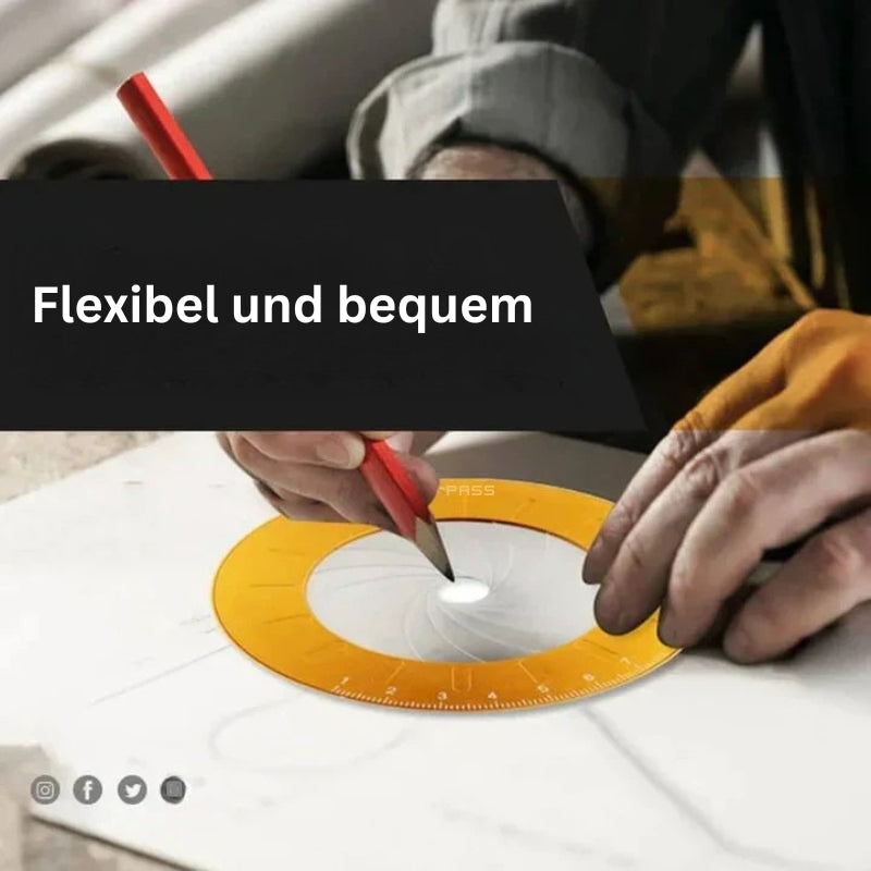 PrecisionArc Adjustable Circle Drawing Tool