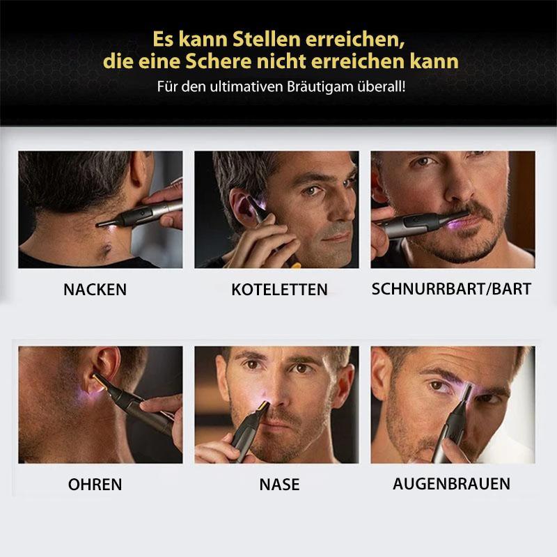 Präzisions-Detailtrimmer für Nase, Ohren, Augenbrauen und Bartpflege