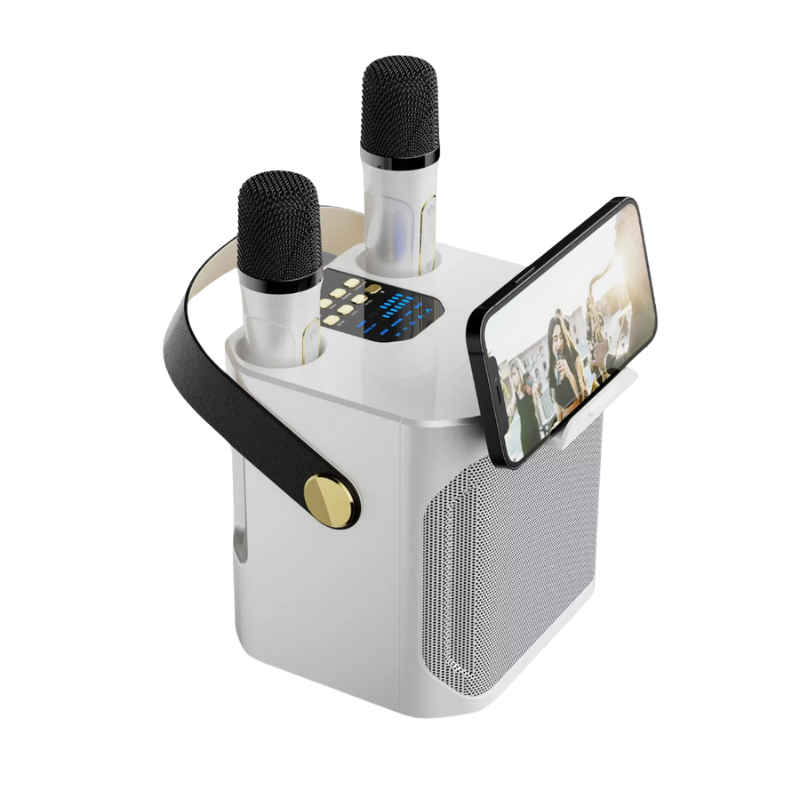 KaraokeGo Portable Speaker Set with Dual Microphones