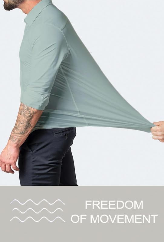 David Slim-Fit Wrinkle-Free Stretch Shirt for Men