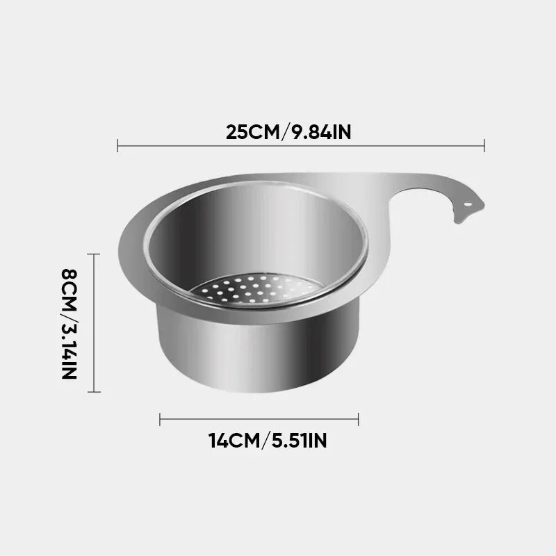 CornerFlow Space-Saving Sink Strainer
