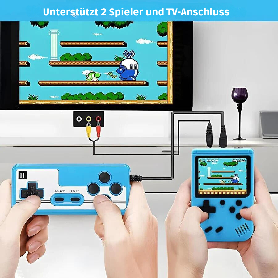 Handheld-Retro-Spielkonsole mit integrierten Klassikern