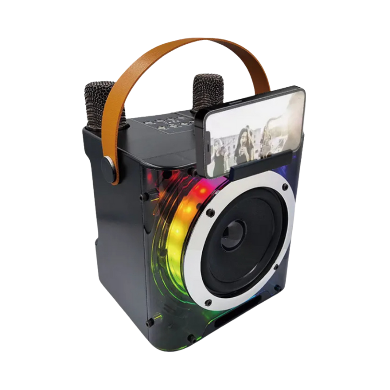 KaraokeGo Portable Speaker Set with Dual Microphones