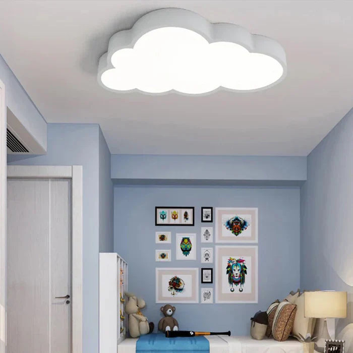 Cloud LED Ceiling Light – Kids Room Warm White Acrylic Lamp