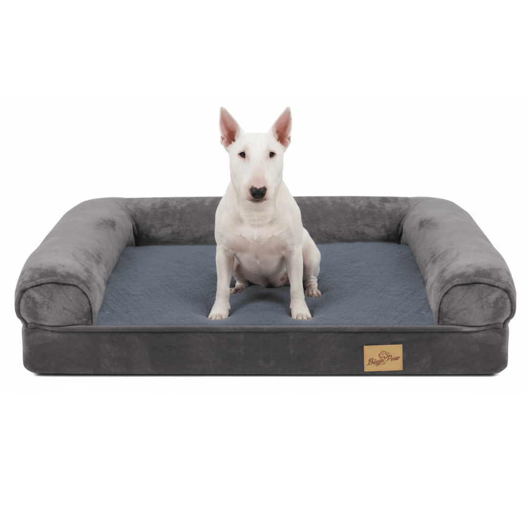 XL Orthopedic Dog Bed™ – Waterproof Sofa-Style Bolster Bed with Washable Cover