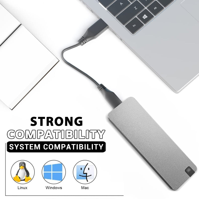 Portable External SSD USB 3.2 High-Speed Storage Drive