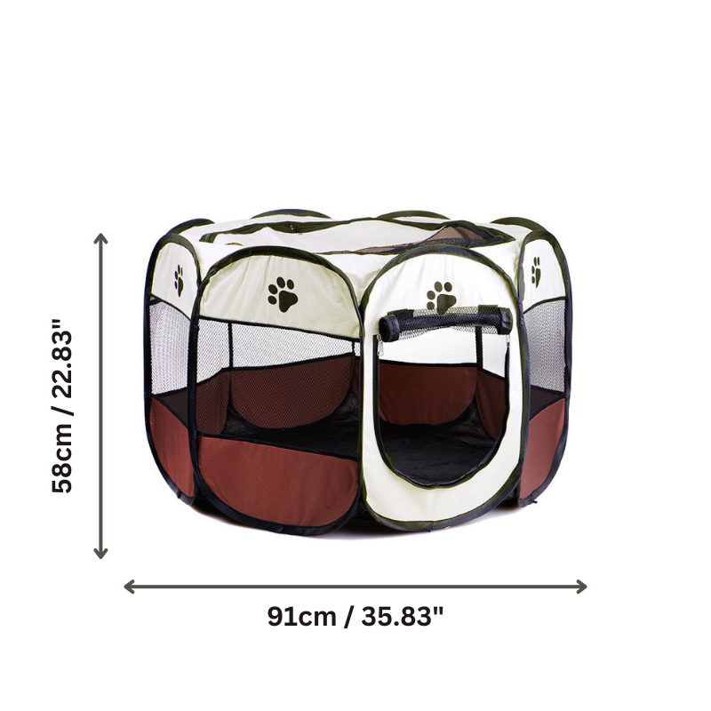 PupTent™ Foldable Puppy Play Pen – Cozy Indoor & Outdoor Pet Haven