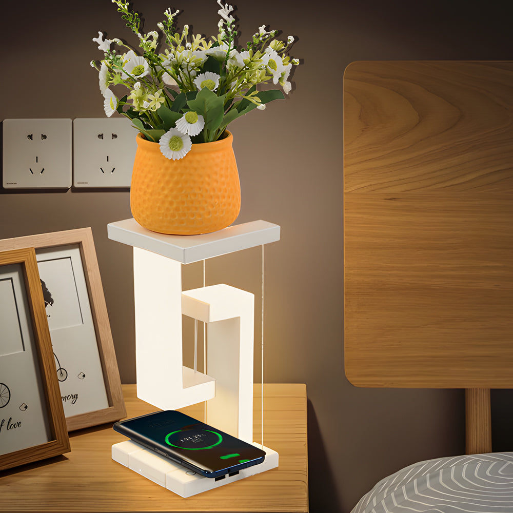 MagnoLight – Levitating LED Desk Lamp with Wireless Charging