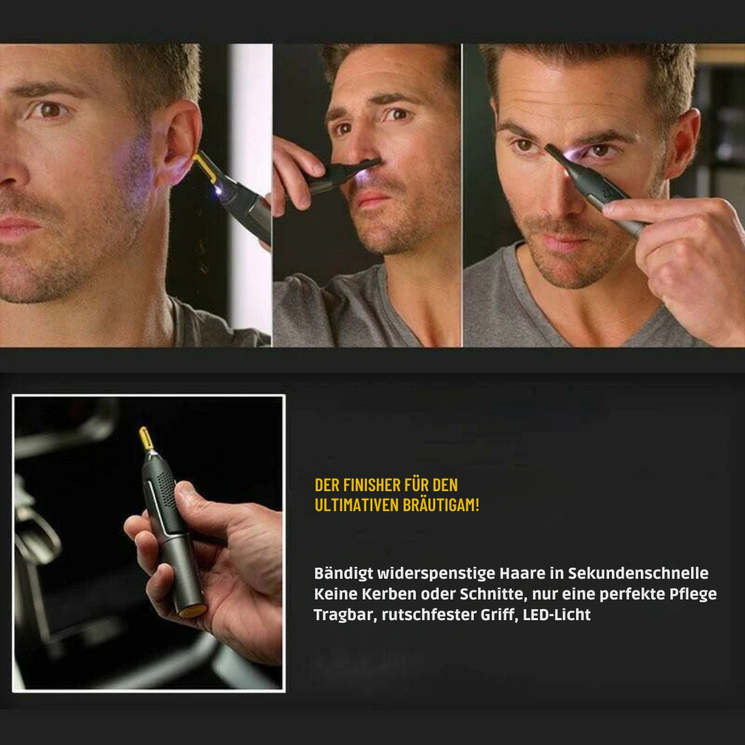 Precision Facial Hair Trimmer Nose Beard Eyebrow Grooming Tool