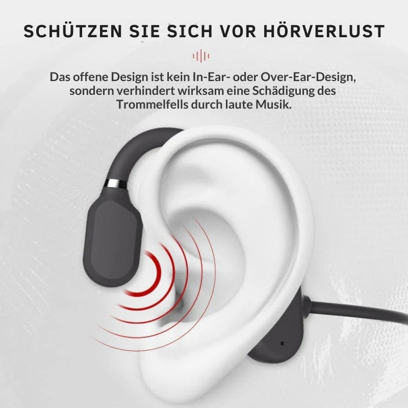 HydroWave Open-Ear Waterproof Bluetooth Headphones