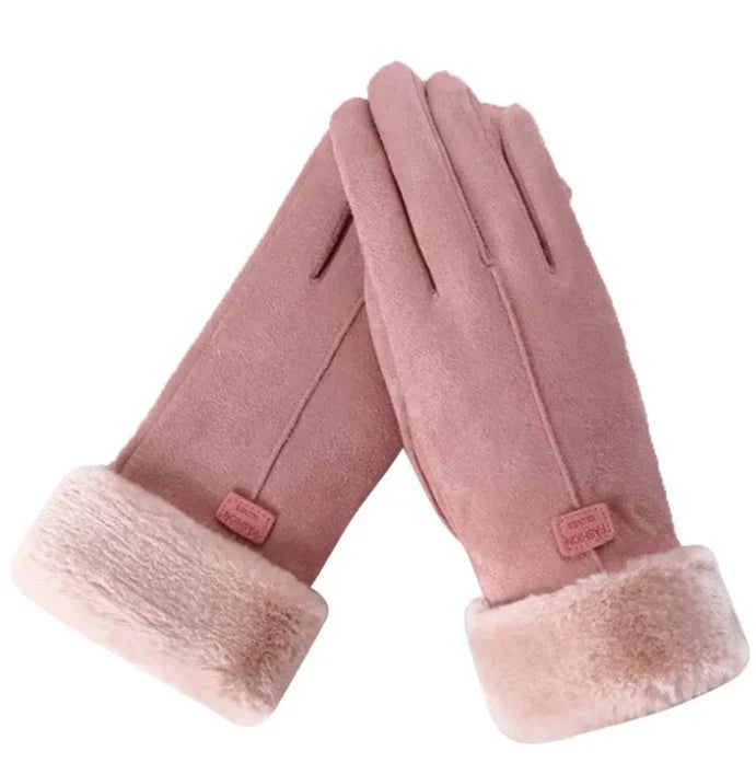 Women’s Winter Touchscreen Gloves – Soft Suede Style Warm Gloves