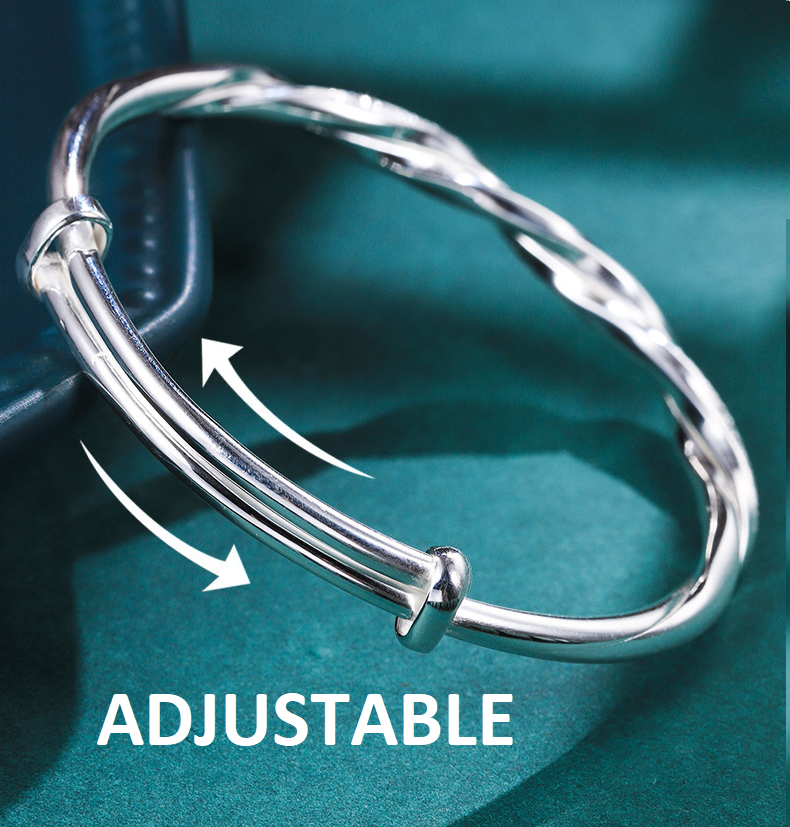 Elegant Interwoven Silver Bracelet | Timeless Braided Design