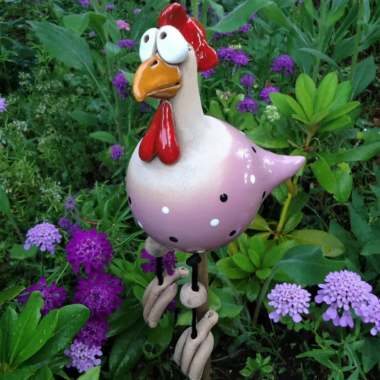 Decorative Garden Chicken Statue Outdoor Yard Ornament