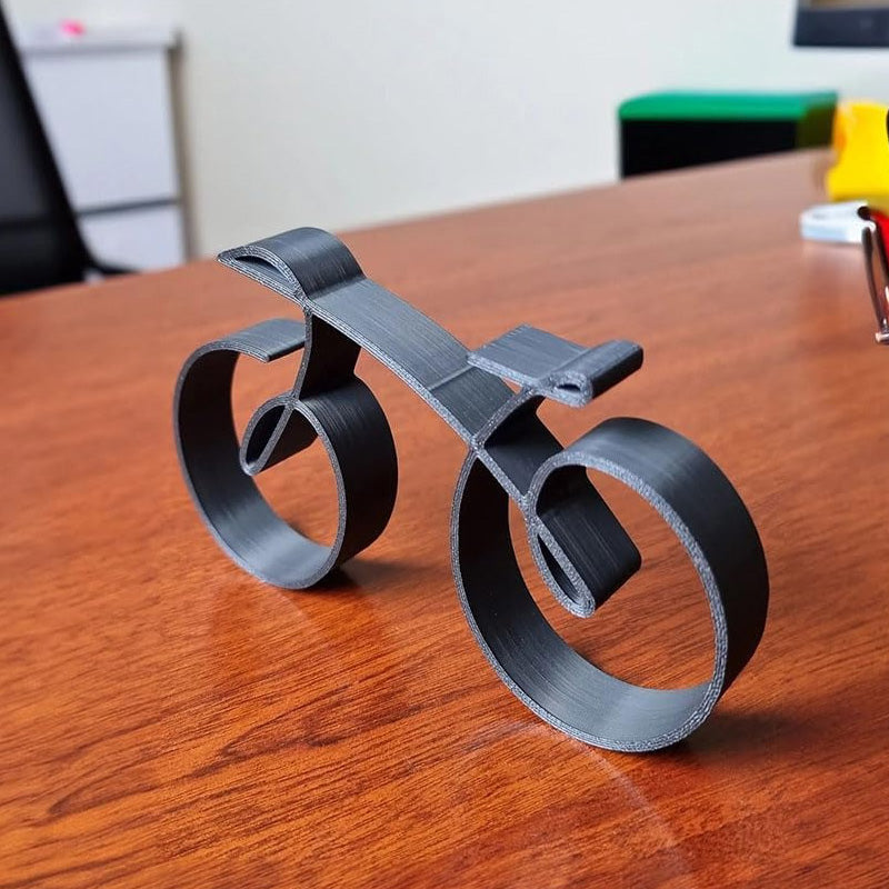 Minimalist Metal Bicycle Sculpture Decor