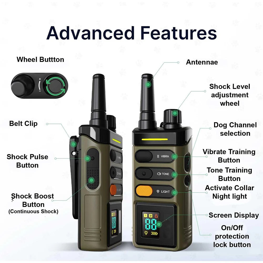 ControlMax™ 1-Mile Remote Dog Training Collar for Big & XL Dogs