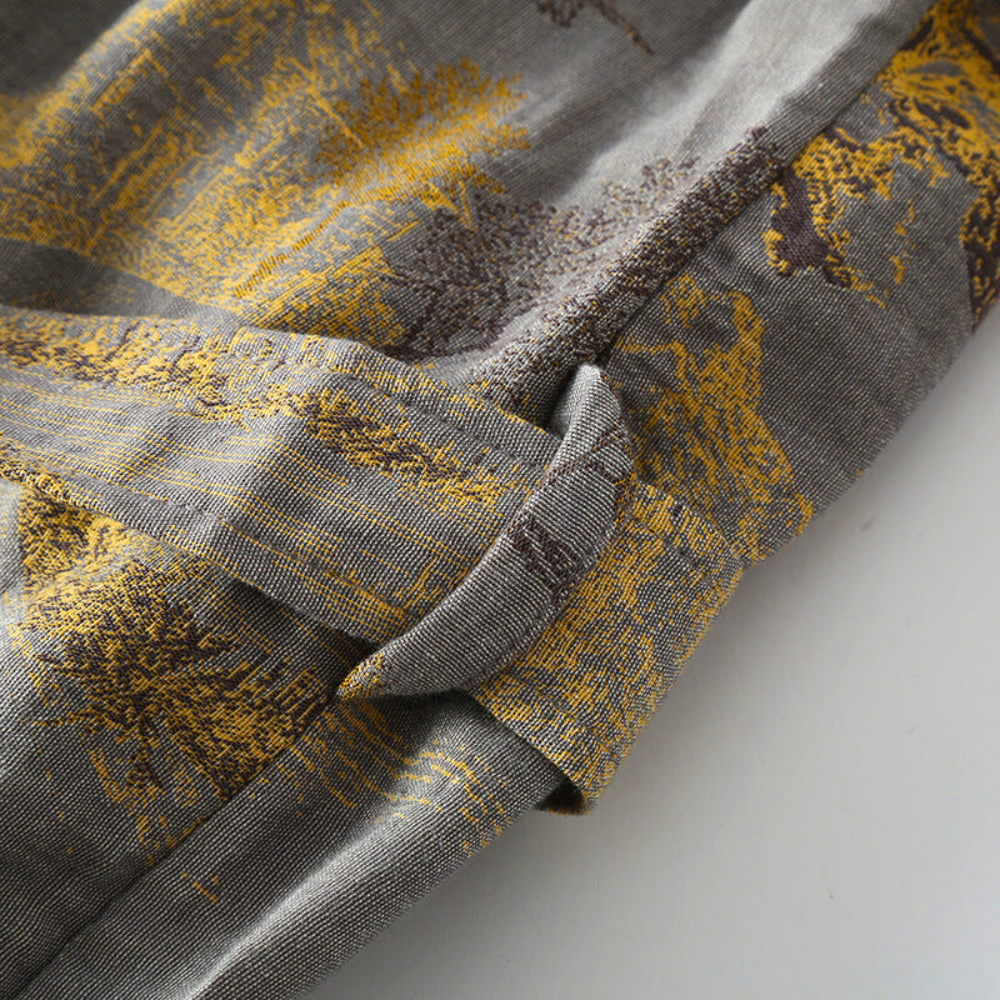 SereneCotton – Luxury Cotton Kimono Bathrobe – Breathable & Soft