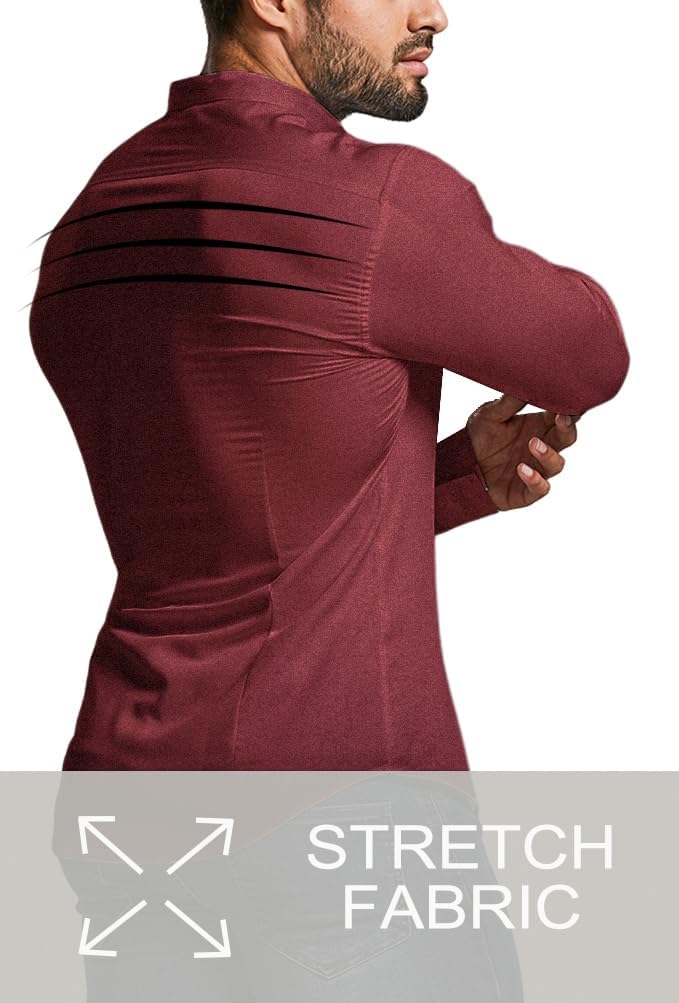 David Slim-Fit Wrinkle-Free Stretch Shirt for Men