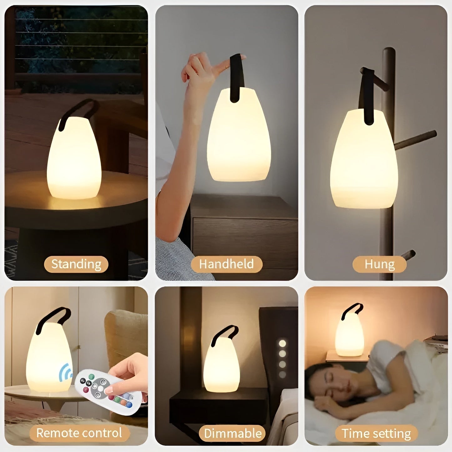 Lumora Wireless Waterproof LED Table Lamp – Indoor & Outdoor