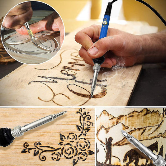 Wood Burning Pyrography Pen Kit With 28 Tips