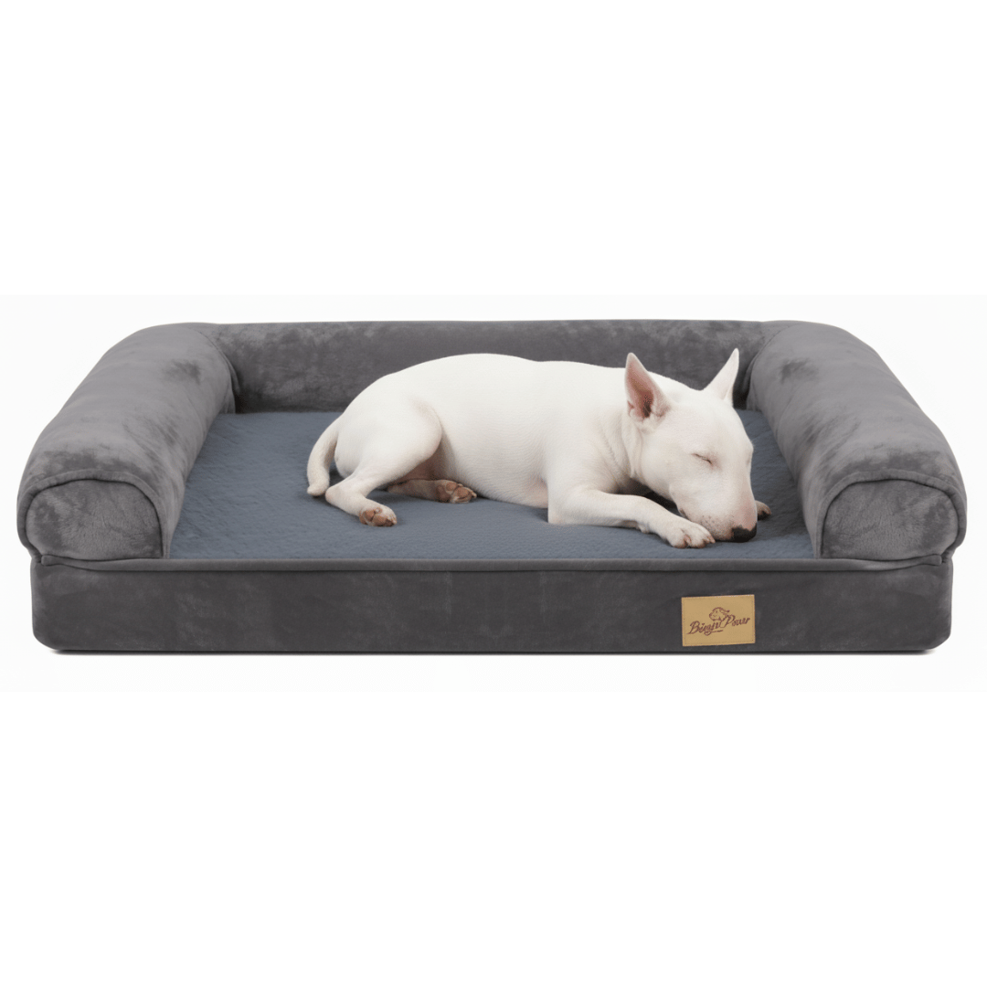 XL Orthopedic Dog Bed™ – Waterproof Sofa-Style Bolster Bed with Washable Cover