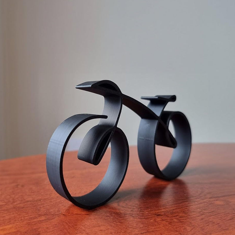 Minimalist Metal Bicycle Sculpture Decor
