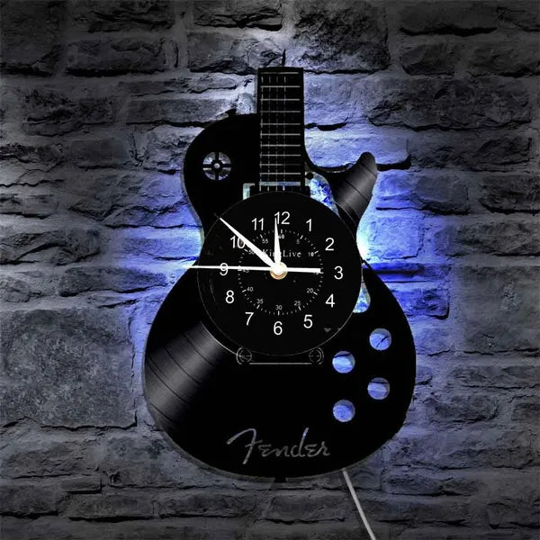 MelodyShape Guitar Design Wall Clock