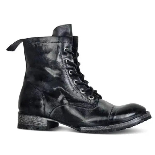 Men's Lace Up Boots Non Slip Sole Vintage Style