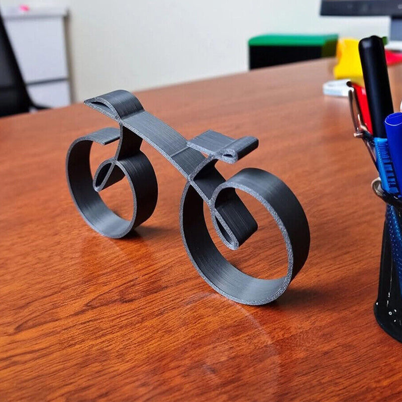 Minimalist Metal Bicycle Sculpture Decor