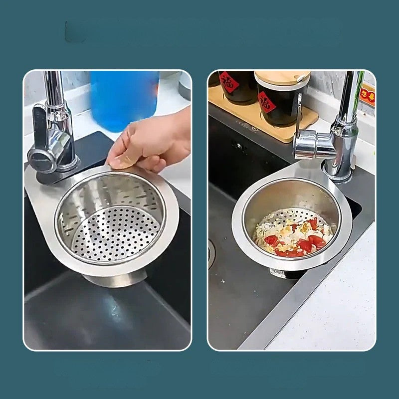 CornerFlow Space-Saving Sink Strainer