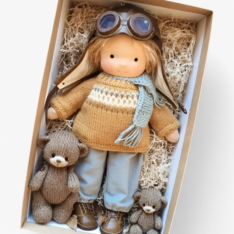 JoyDoll – Handcrafted Waldorf Doll with Unique Design for Imaginative Play