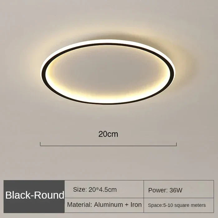 AuroraSphere – Scandinavian Round Ceiling Light for Modern Interiors