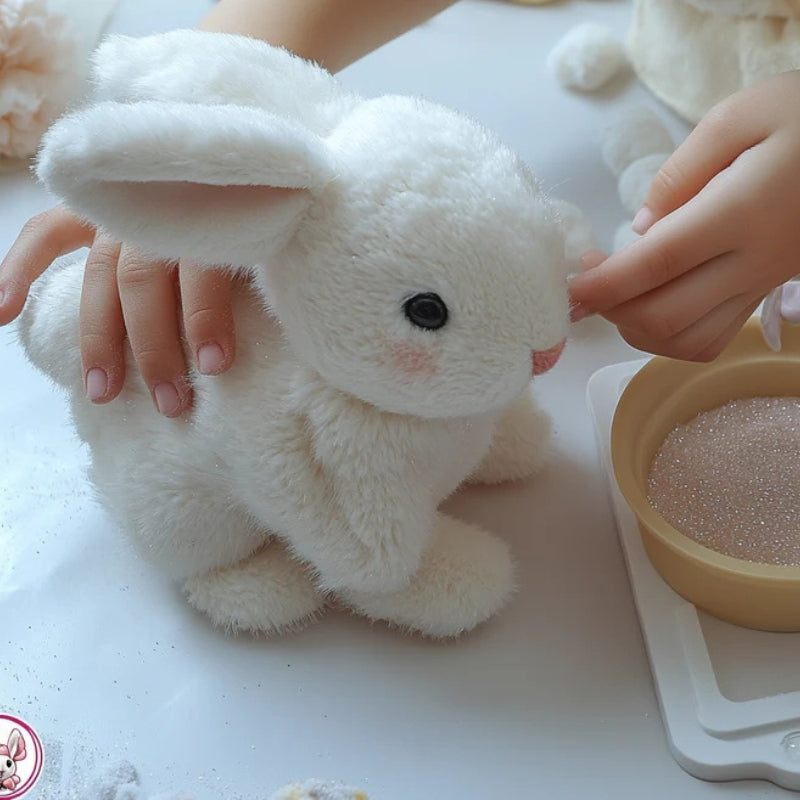 SnuggleHops Realistic Bunny Plush Toy