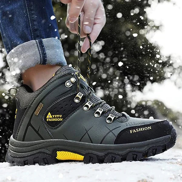 Men’s Waterproof Winter Boots – Ergonomic Sole Outdoor Boots