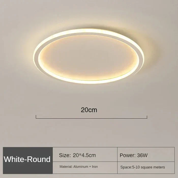 AuroraSphere – Scandinavian Round Ceiling Light for Modern Interiors