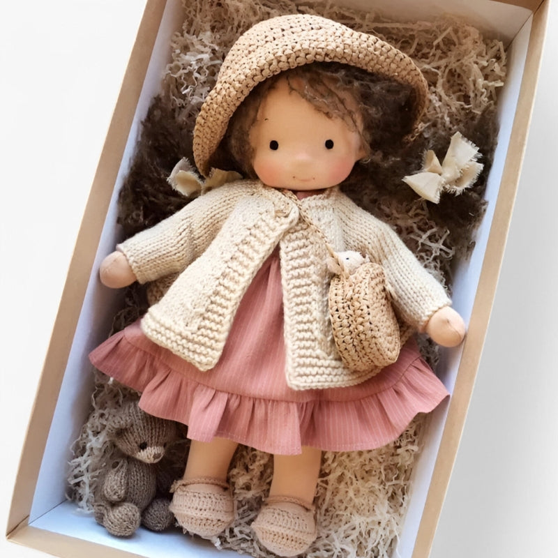 JoyDoll – Handcrafted Waldorf Doll with Unique Design for Imaginative Play