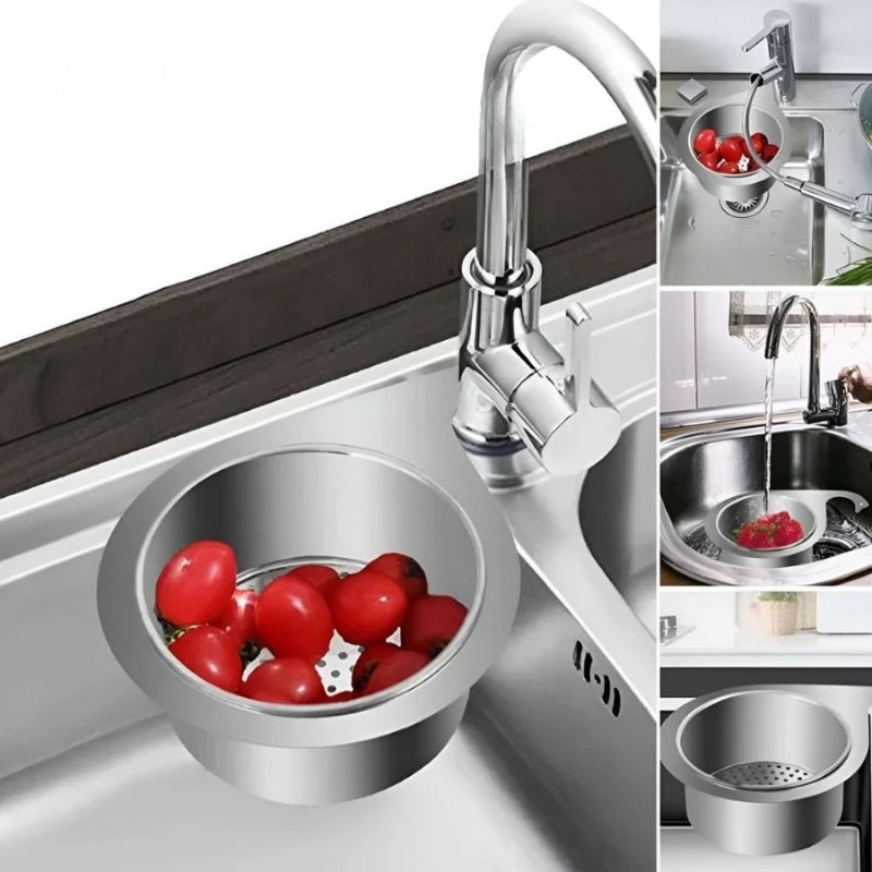 CornerFlow Space-Saving Sink Strainer