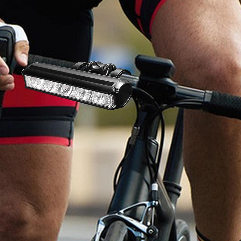 USB Rechargeable 900 Lumen Bike Front Light Wide Beam Headlight