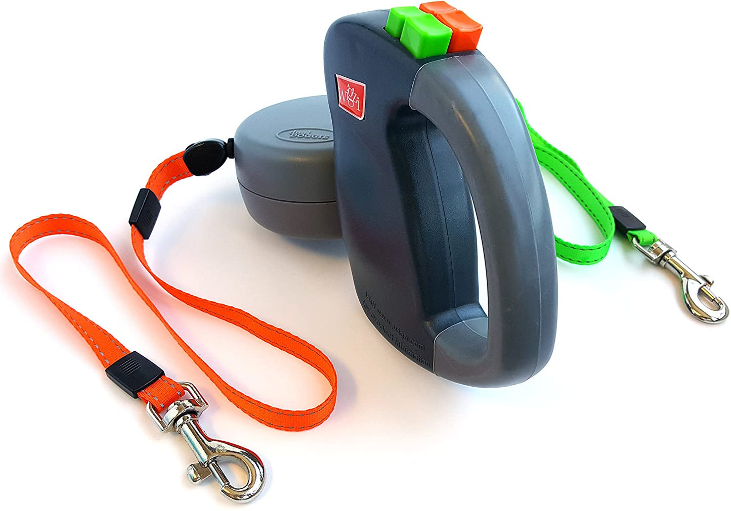 Dual Retractable Dog Leash 360° Tangle-Free Lead for Two Dogs