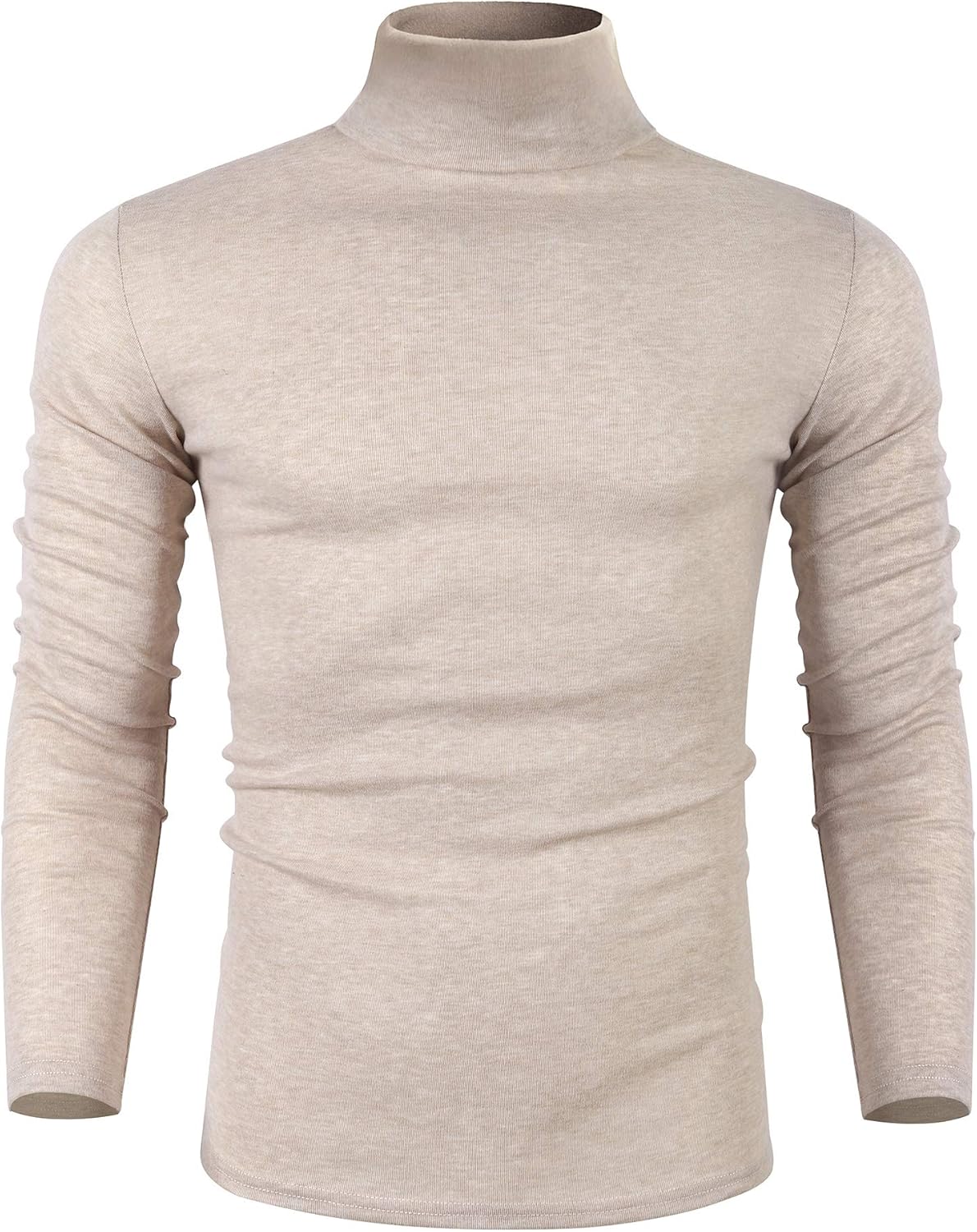 Men’s Slim Fit Turtleneck Knit Sweater – Lightweight Long Sleeve Pullover
