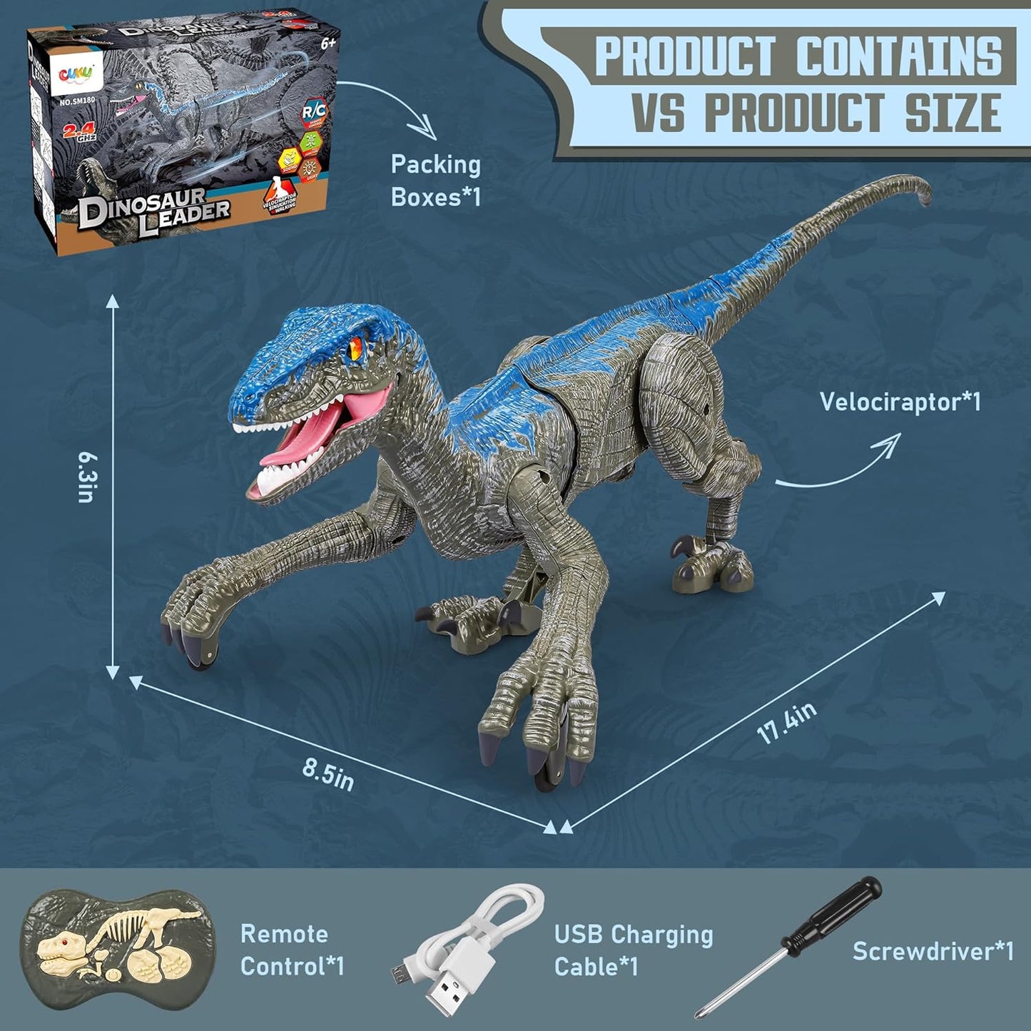 RaptorX™ Remote Control Dinosaur