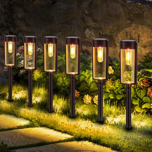TerraLume Waterproof Solar Garden Path Lights
