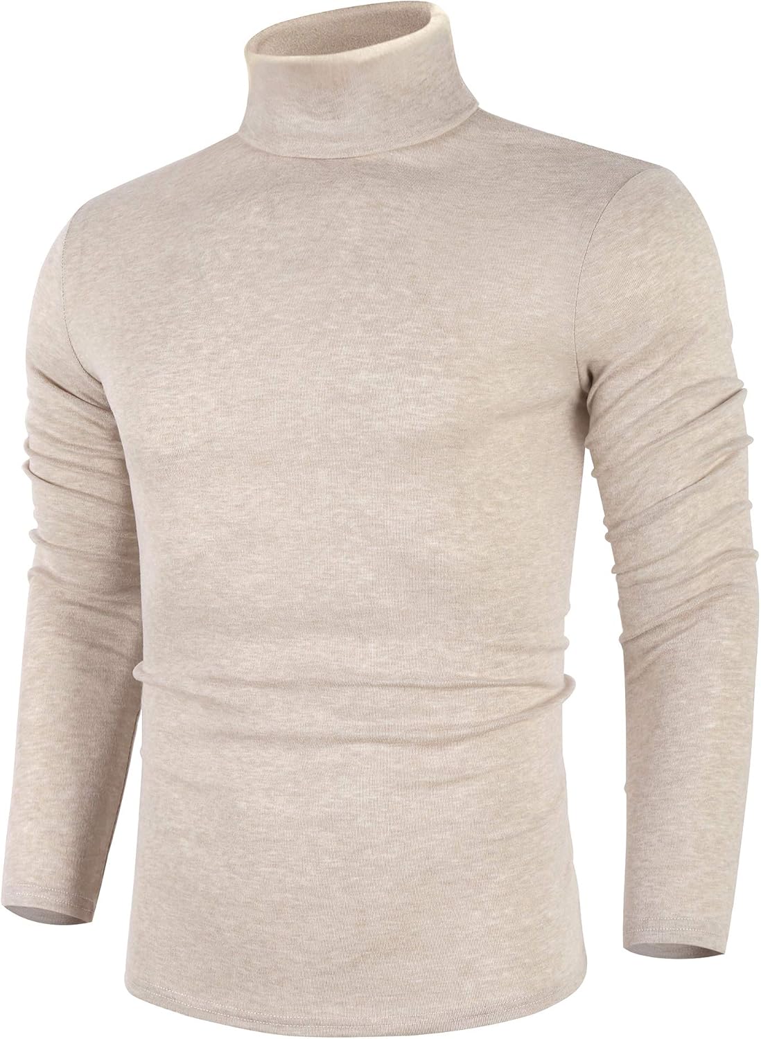 Men’s Slim Fit Turtleneck Knit Sweater – Lightweight Long Sleeve Pullover