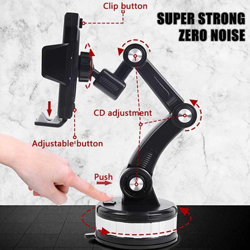 Adjustable Suction Cup Car Phone Mount Holder