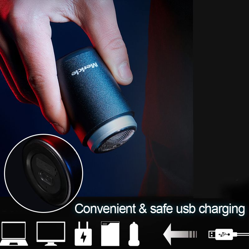 Kompakter wiederaufladbarer elektrischer Reise-Rasierer