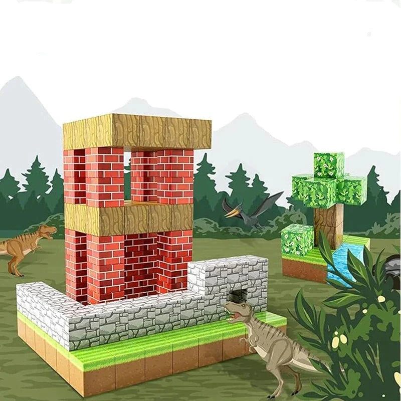 Colorful Magnetic Building Blocks Set for Kids