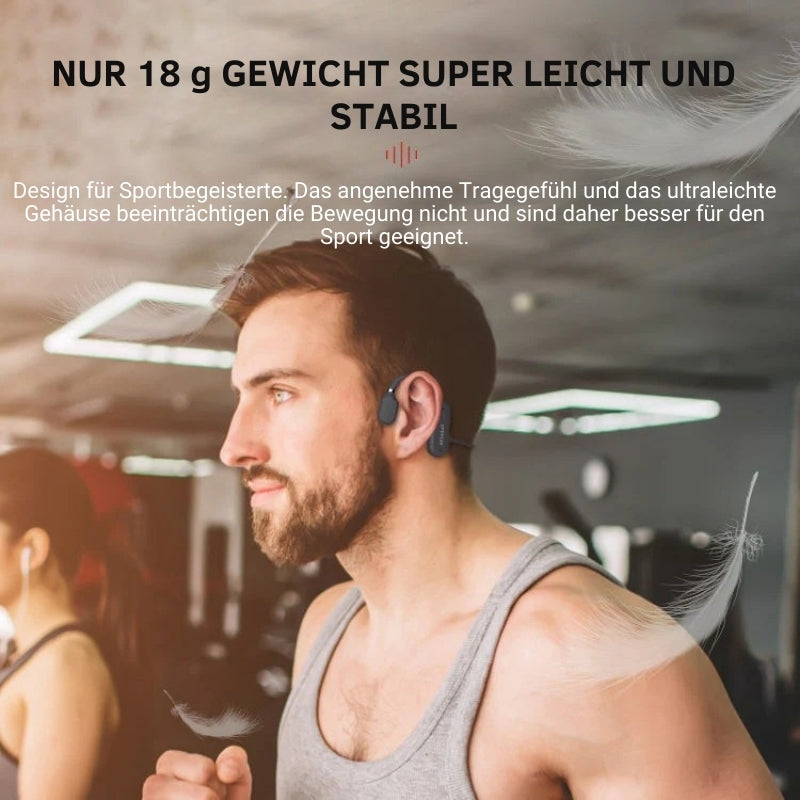 HydroWave Open-Ear Waterproof Bluetooth Headphones