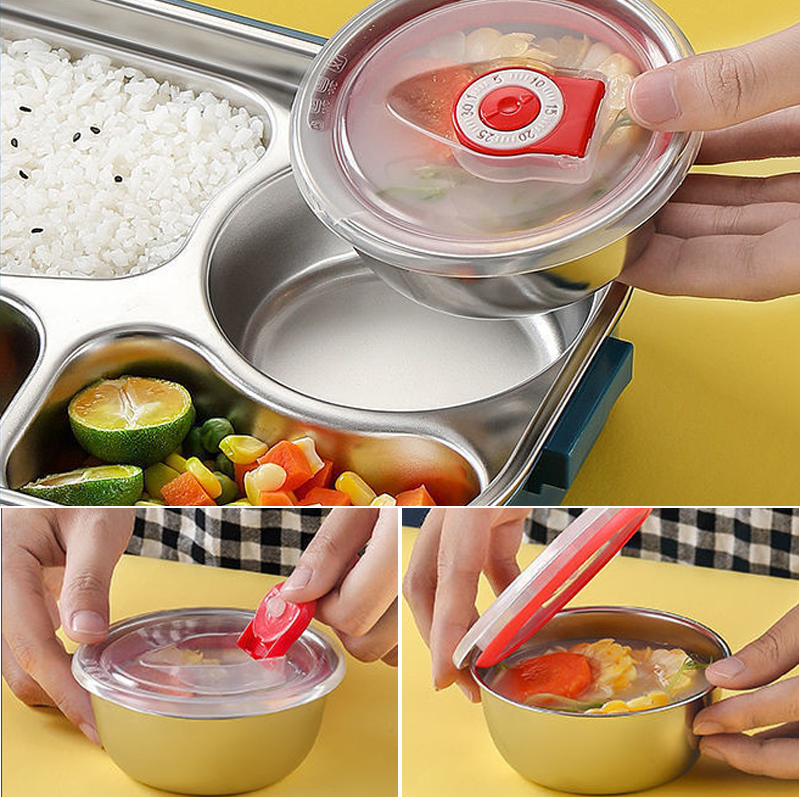 Stainless Steel Insulated Lunch Box with Compartments